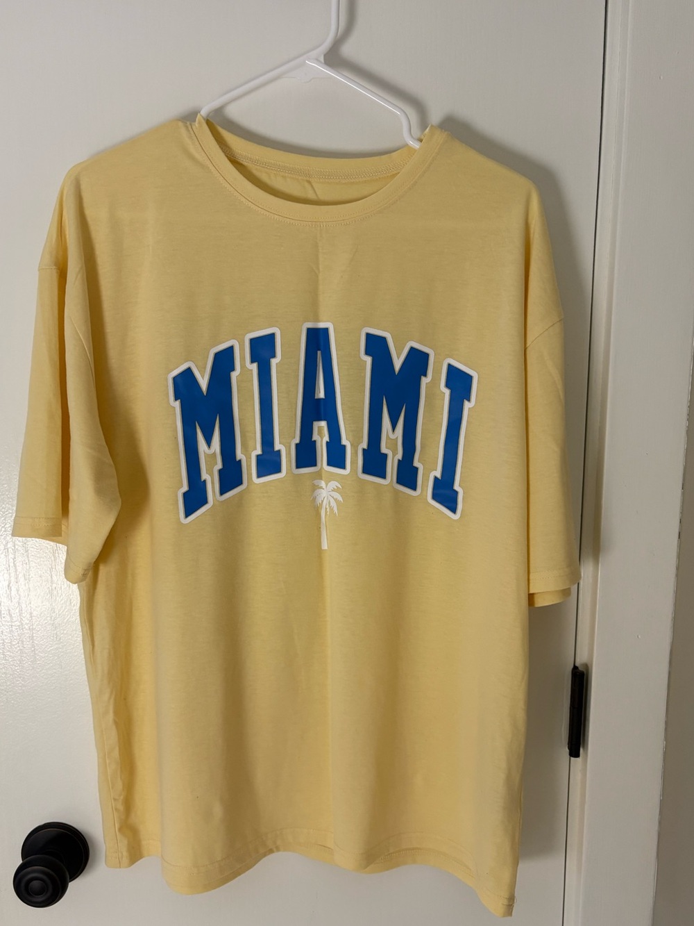 SHEIN Yellow Miami Tee